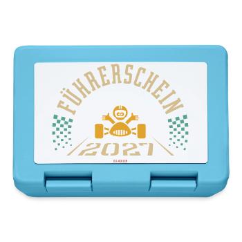 Führerschein 2027 (Fahranfänger / 4C) - Brotdose - Saphirblau - Vorne