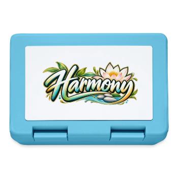 Harmony: Lotusfluss Zen-Muster - Brotdose - Saphirblau - Vorne
