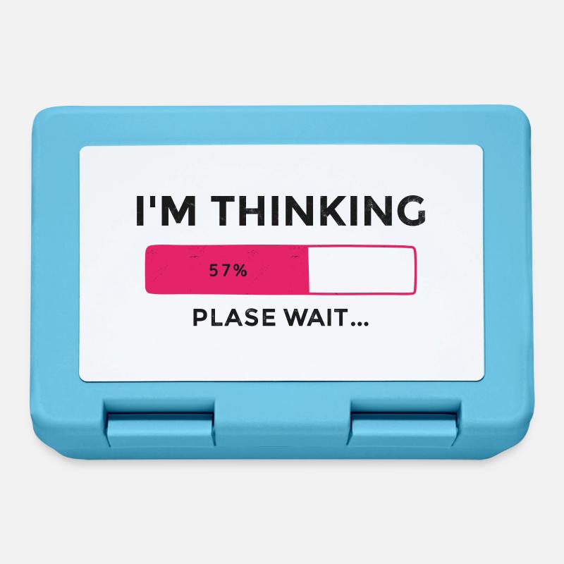 I'm thinking, please wait, Progress bar - Lunchbox - sapphire blue
