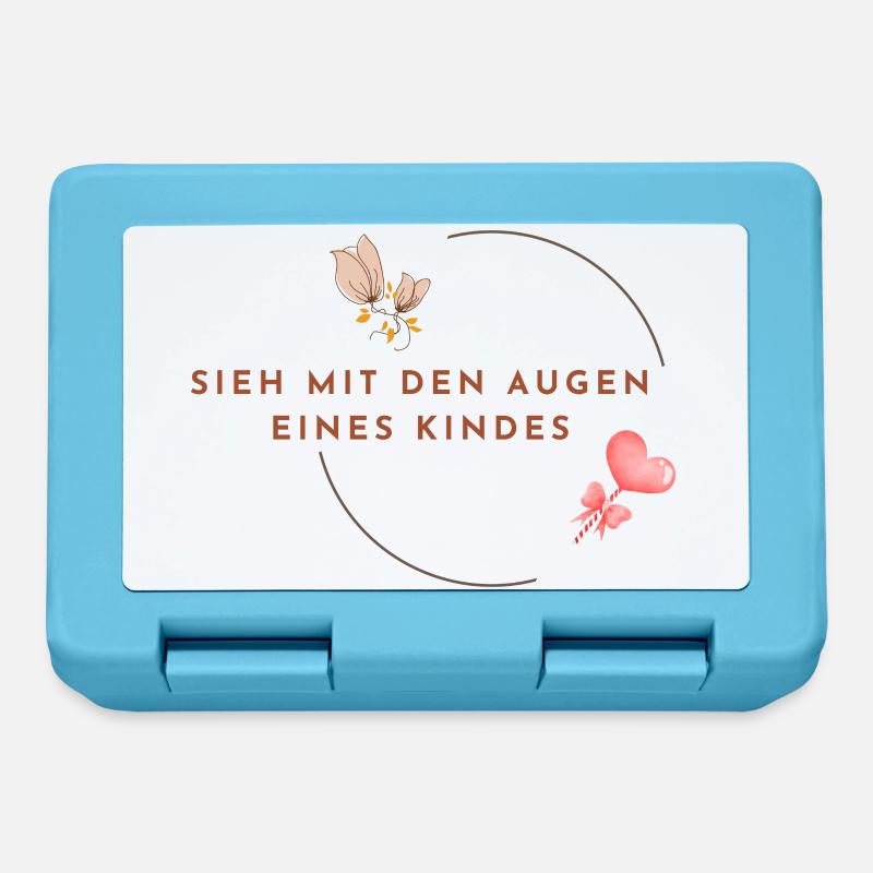 SIEH_MIT_DEN_AUGEN_EINES_KINDES - Inneres Kind - Brotdose - Saphirblau