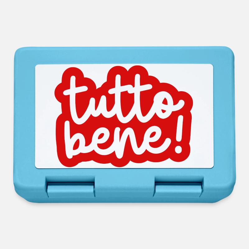 « Tutto bene ! » - Boîte à goûter - bleu saphir