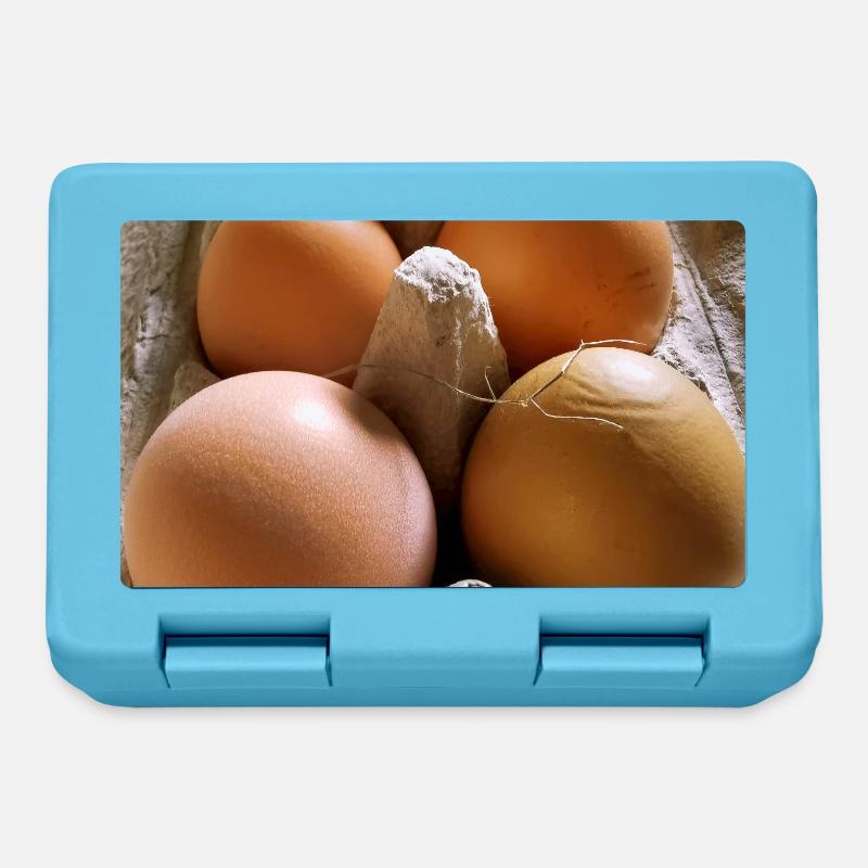 Oeuf - Boîte à goûter - bleu saphir