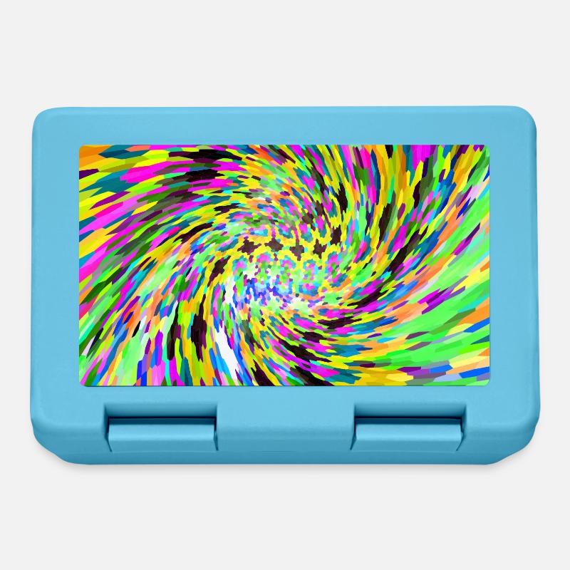 Psychedelic vortex - Lunchbox - sapphire blue