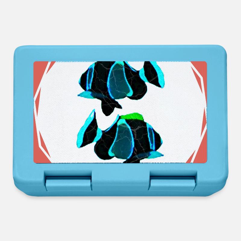 Poisson - Boîte à goûter - bleu saphir