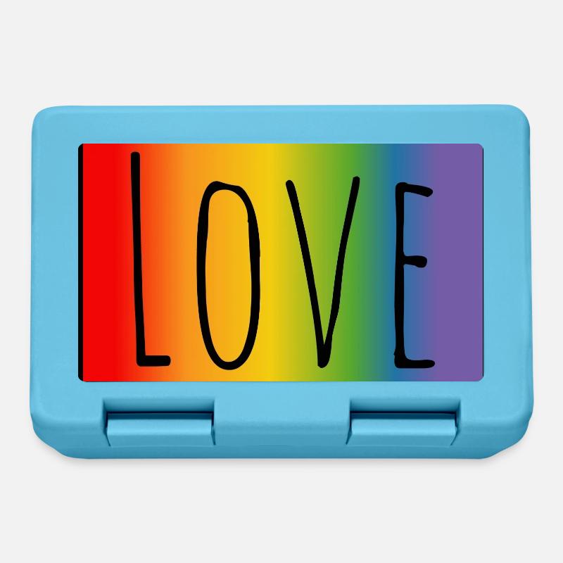 CSD Tshirt Regenbogen Love - Lunchbox - sapphire blue