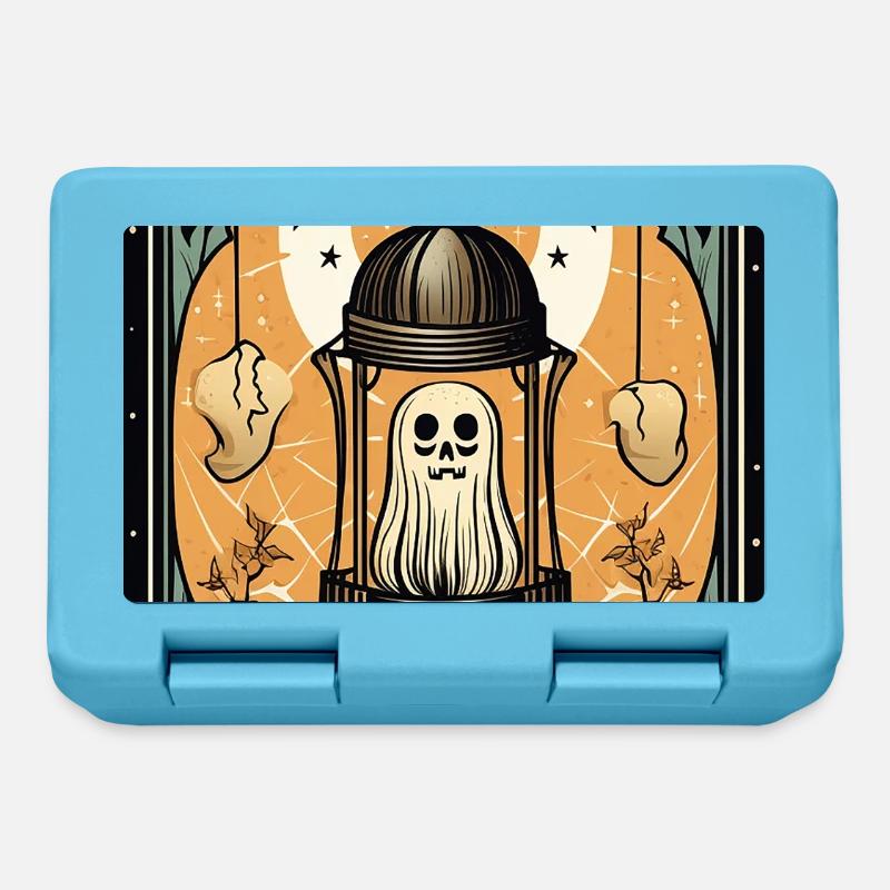 Fantôme dans une cage Cage de Tarot - Boîte à goûter - bleu saphir