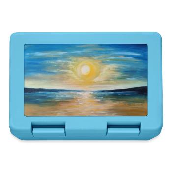 Sunset Reflection Over Calm Waters - Lunchbox - sapphire blue - Front