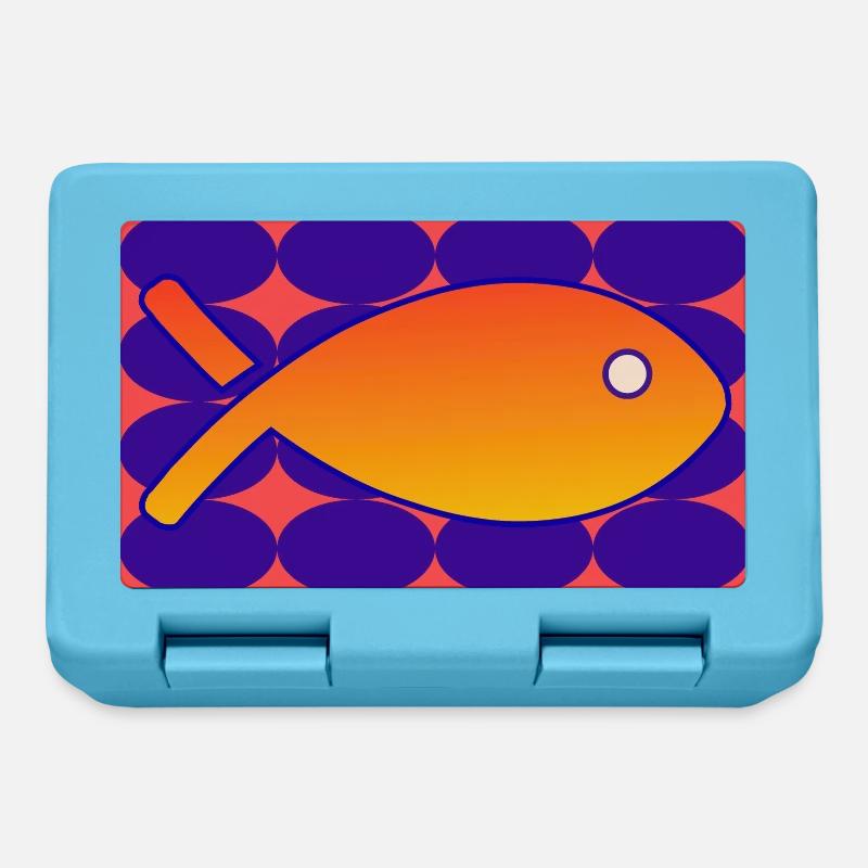 POISSON - Boîte à goûter - bleu saphir