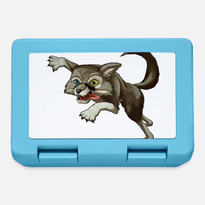 Crazy Wolf Cora - Boîte à goûter - bleu saphir
