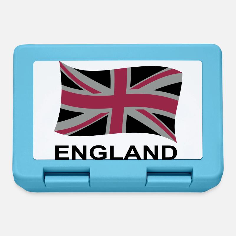 drapeau anglais 2 - Boîte à goûter - bleu saphir