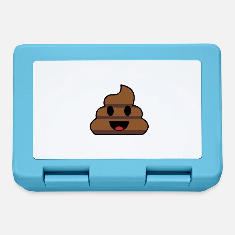 emoji 5 - Boîte à goûter - bleu saphir