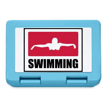 Swimming - Brotdose - Saphirblau - Vorne