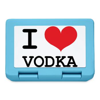 I Love Vodka - Alcool - Boîte à goûter - bleu saphir - Devant