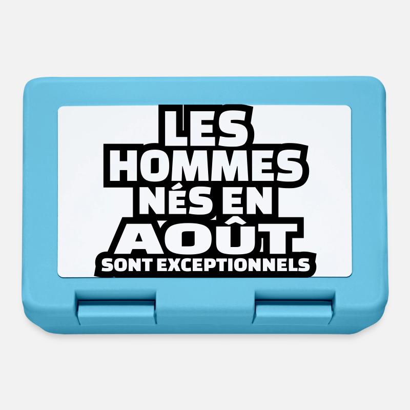 les hommes nés en août sont exceptionnels - Boîte à goûter - bleu saphir