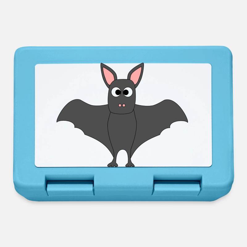 chauve-souris - Boîte à goûter - bleu saphir