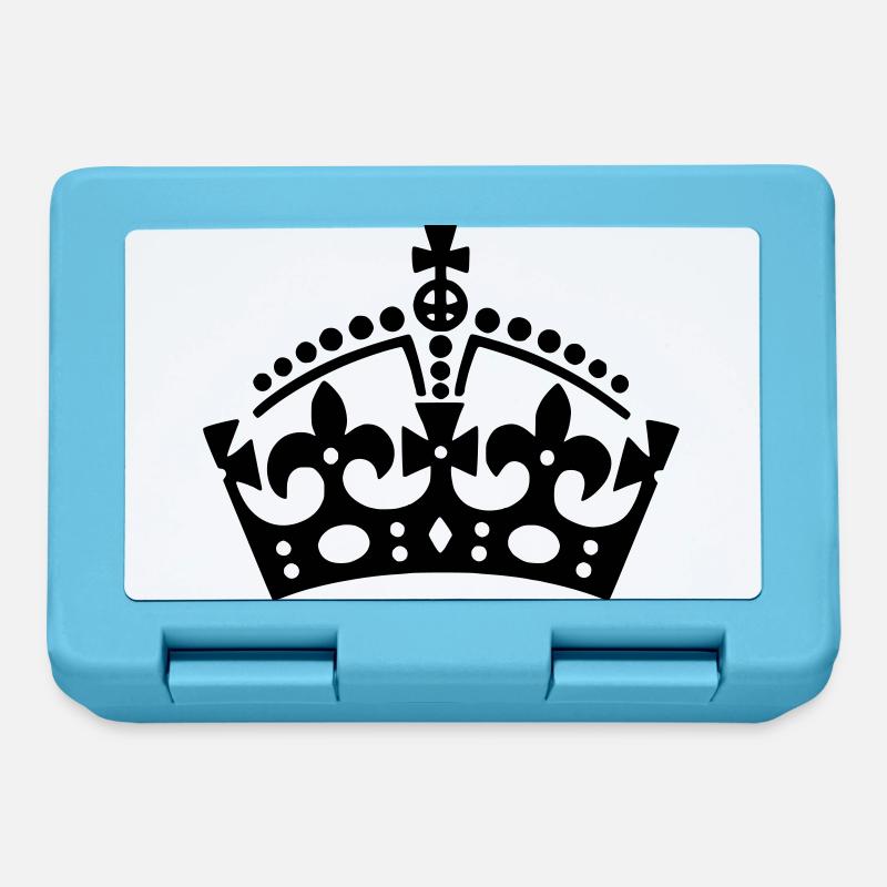 Keep Calm crown / crown - Lunchbox - sapphire blue