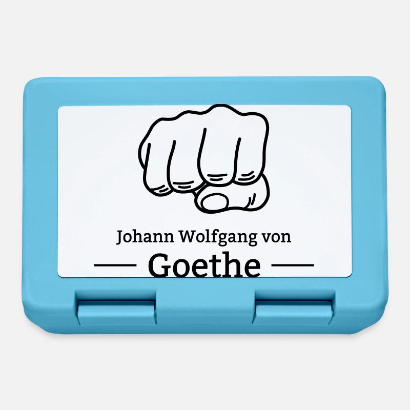 Faust von Goethe - Brotdose - Saphirblau