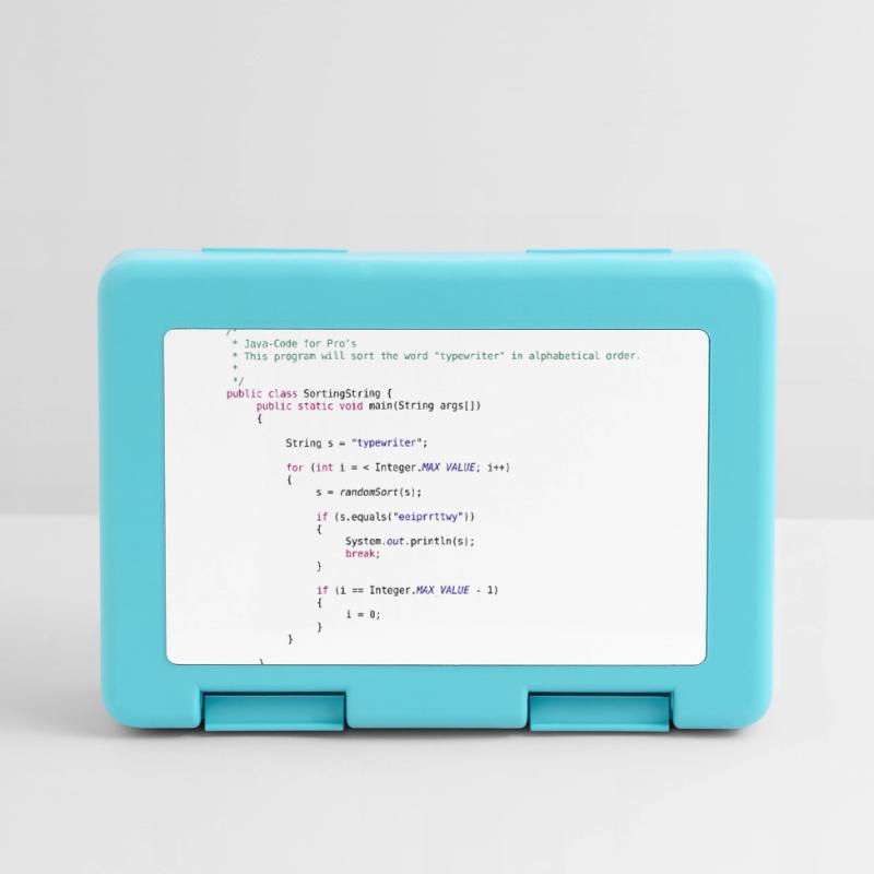 funny Java code to sort Lunchbox