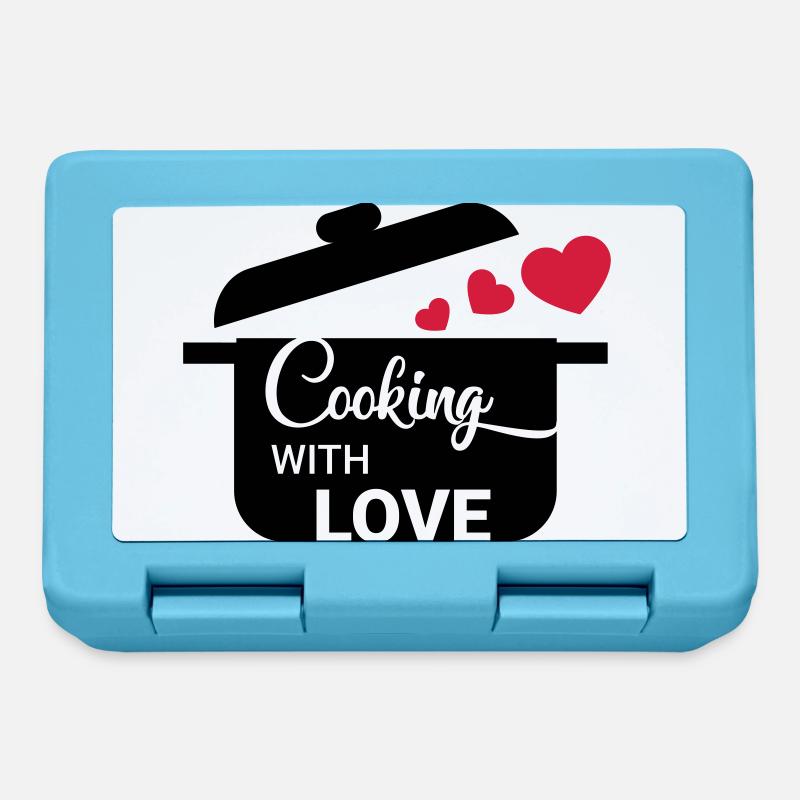 Cooking with love - Lunchbox - sapphire blue