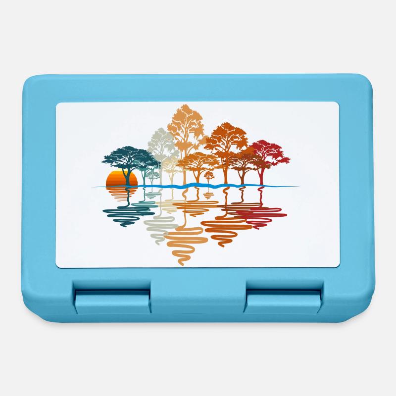 FORÊT D’AUTOMNE, FORÊT - Boîte à goûter - bleu saphir