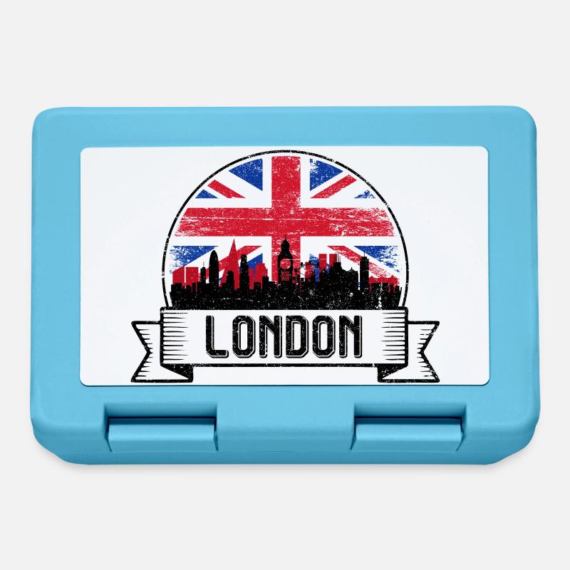 Union Jack Skyline - Lunchbox - sapphire blue