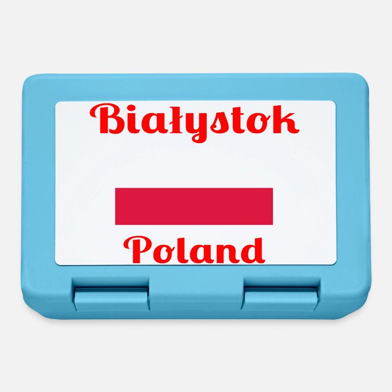 Białystok, Pologne - Imprimés élégants - Boîte à goûter - bleu saphir