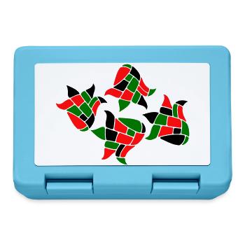 Mosaic Fantasy - Lunchbox - sapphire blue - Front