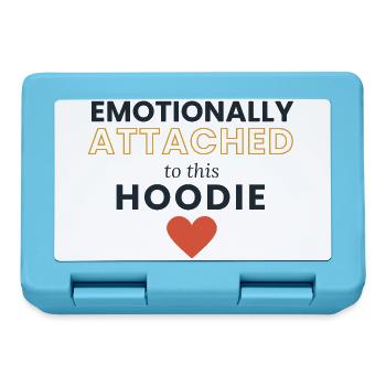 Emotional an diesen Hoodie gebunden - Brotdose - Saphirblau - Vorne