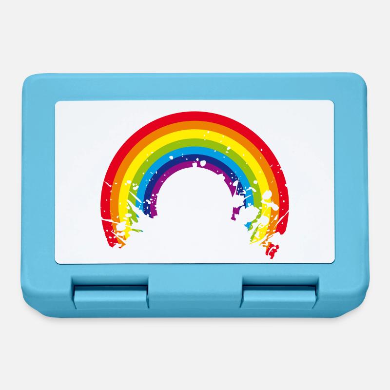 rainbow regenbogen - Brotdose - Saphirblau