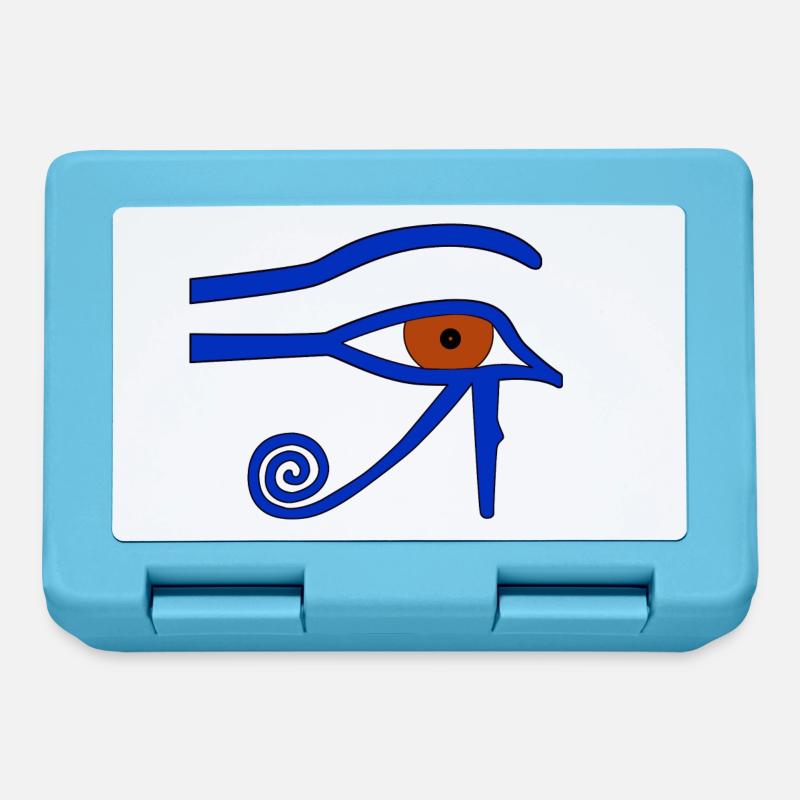 Oeil égyptien d'Ujat - Boîte à goûter - bleu saphir