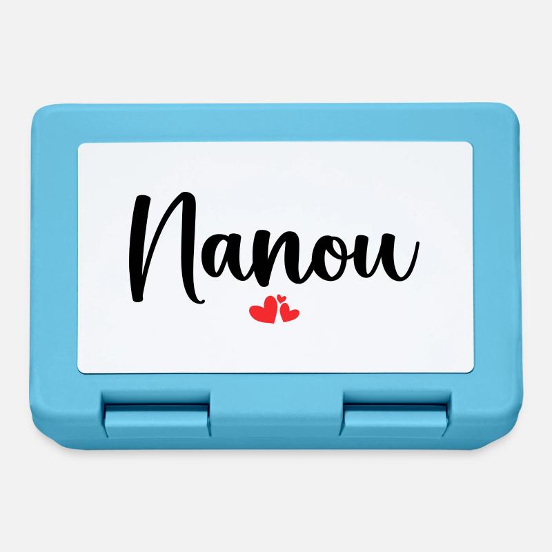 Nanou - Boîte à goûter - bleu saphir