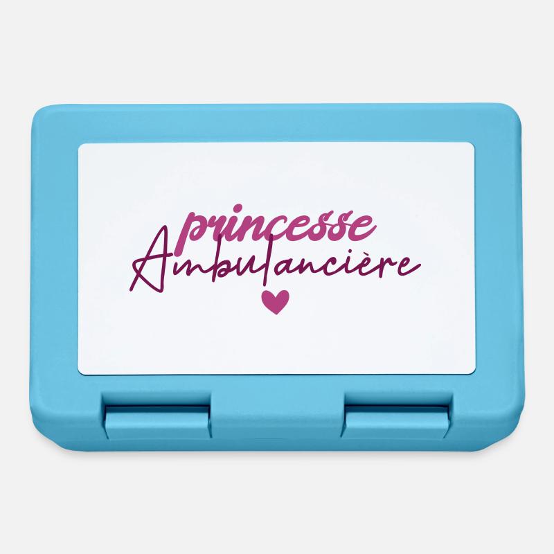 Princesse Ambulancière - Boîte à goûter - bleu saphir