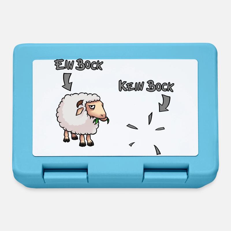 Bock - Kein Bock - Brotdose - Saphirblau