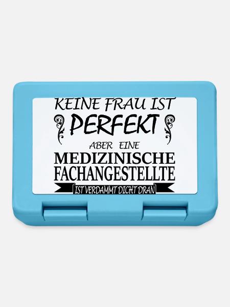 Medizinische Fachangestellte-keine Frau perfekt - Brotdose - Saphirblau