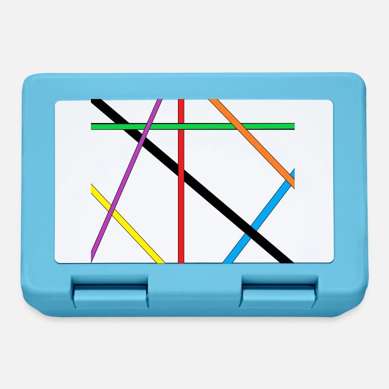 stripe - Lunchbox - sapphire blue
