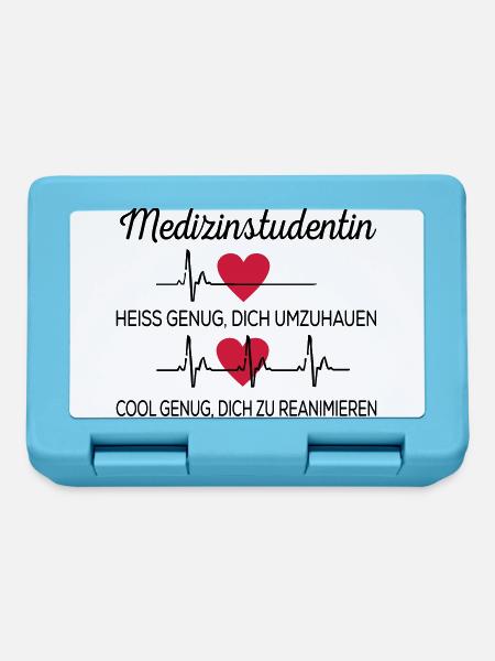 Medizinstudentin - Brotdose - Saphirblau