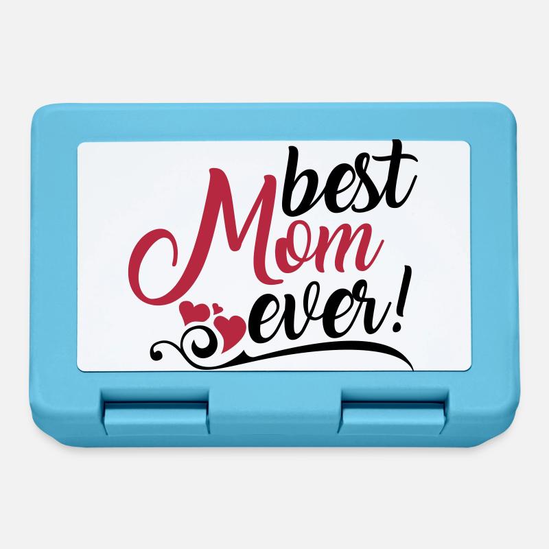 Best Mom ever! - Boîte à goûter - bleu saphir