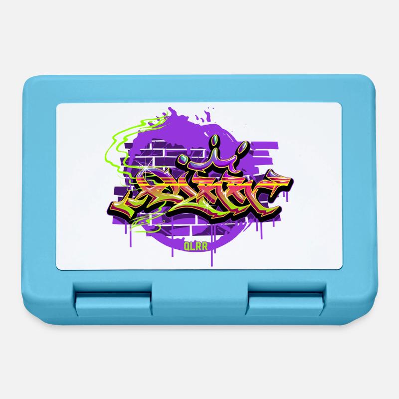 Graffiti - Lunchbox - sapphire blue