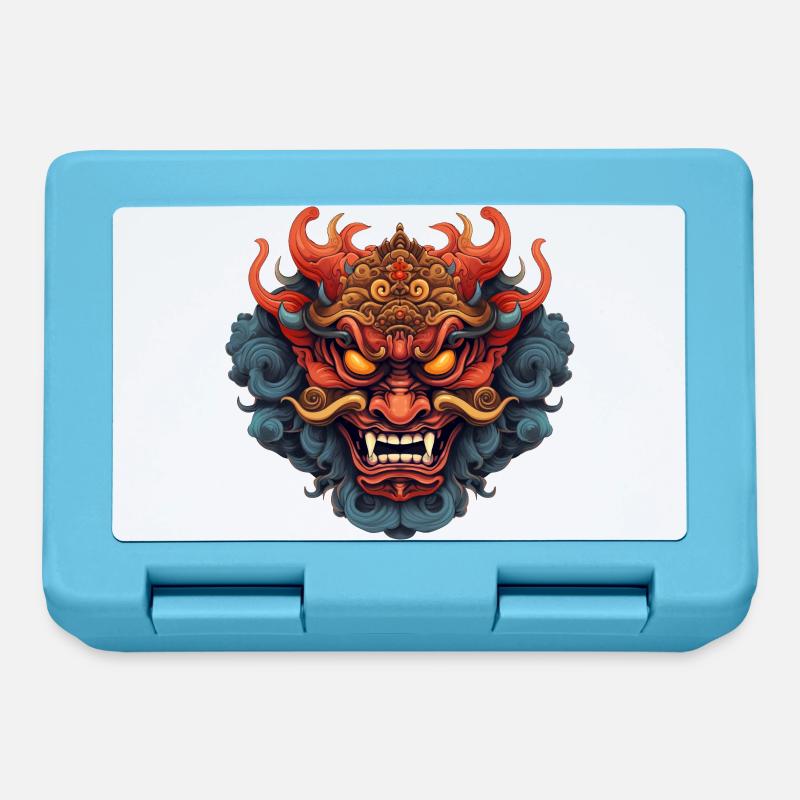 Oni mask - Lunchbox - sapphire blue