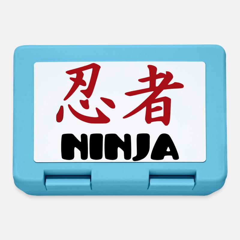 Ninja - Guerrier - Combattant - Boîte à goûter - bleu saphir