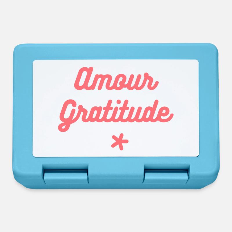 Amour & Gratitude - Boîte à goûter - bleu saphir