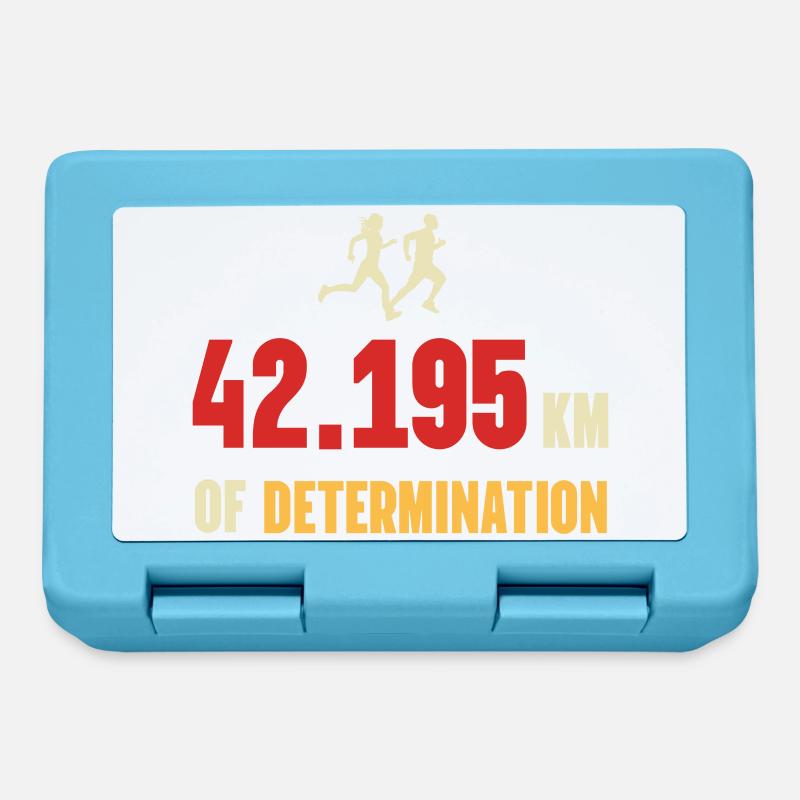 Marathon - 42,195 km de détermination - Boîte à goûter - bleu saphir