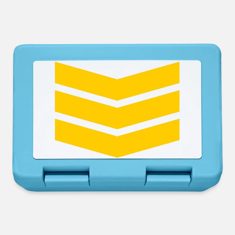 Chevron Stack Fettes Muster - Brotdose - Saphirblau