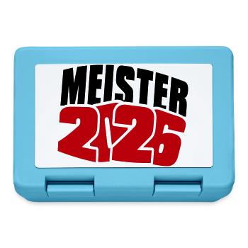 Meister 2026 Meisterschaft - Brotdose - Saphirblau - Vorne