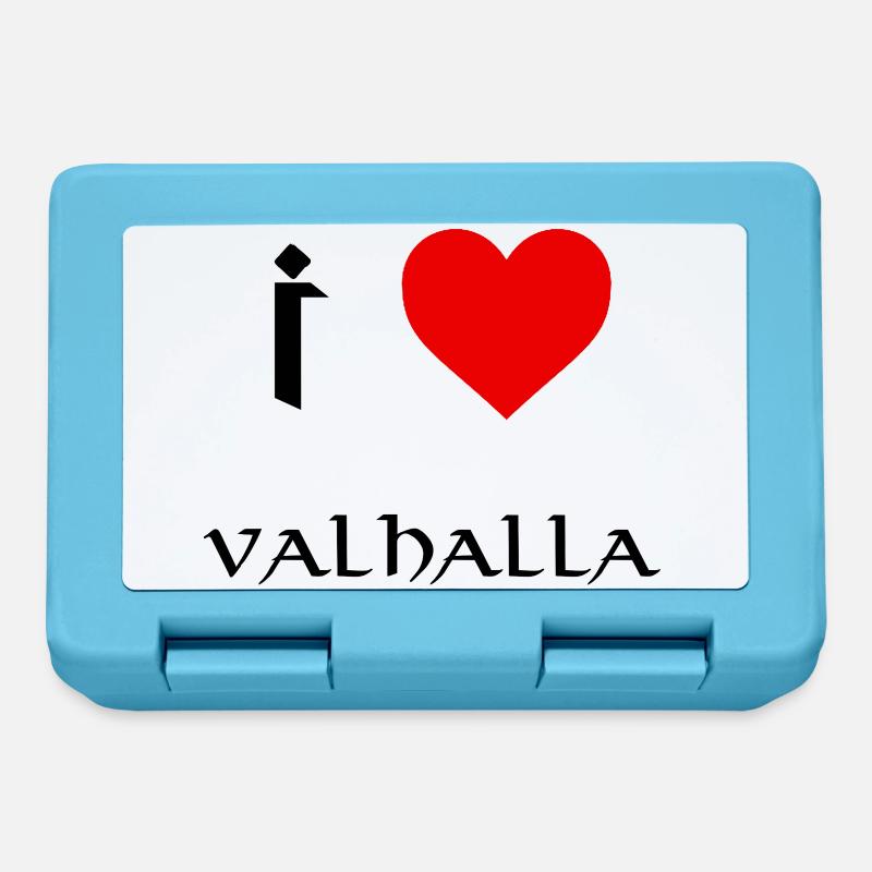 Ich liebe Valhalla - Brotdose - Saphirblau
