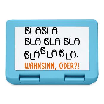 Gespräche Wahnsinn - Brotdose - Saphirblau - Vorne
