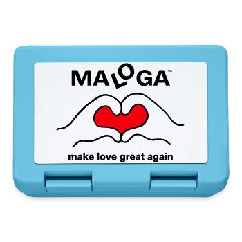 MALOGA - Make Love Great Again - Brotdose - Saphirblau - Vorne