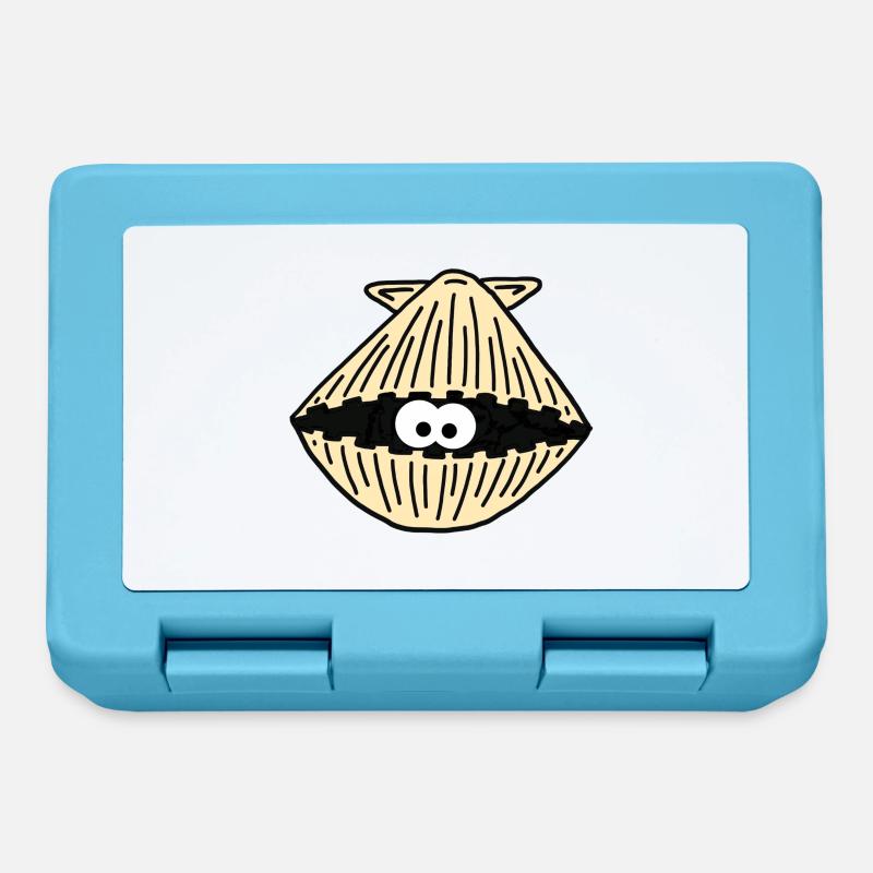 Shell / clam / shell - Lunchbox - sapphire blue