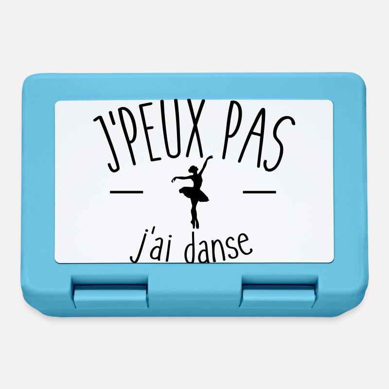 Je peux pas j'ai danse - Boîte à goûter - bleu saphir