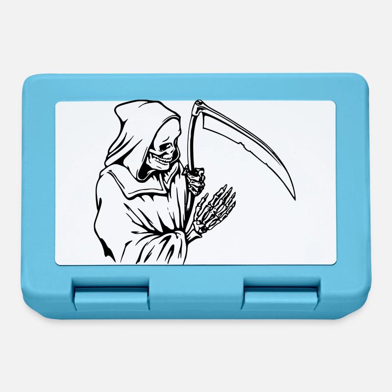 os du squelette squelette osseux crâne schaedel114 - Boîte à goûter - bleu saphir
